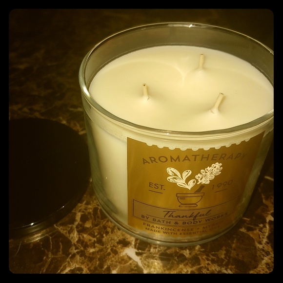 Bath & Body Works Accents Thankful Aromatherapy Candle Poshmark
